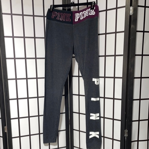 PINK Victoria's Secret Gray Leggings - Picture 1 of 6
